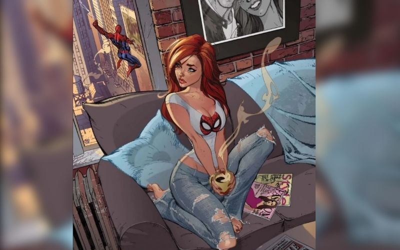 Marvel el cosplay de Mary Jane que recrea una de las portadas más icónicas de la industria del cómic