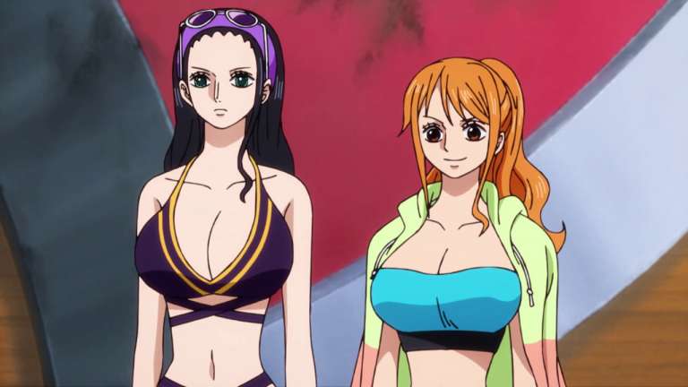 Nami y Nico Robin One Piece anime