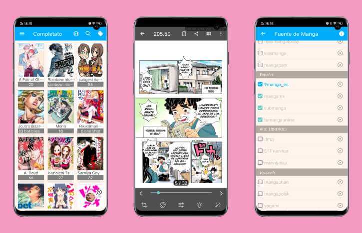 Capturas de Manga Bird, app para leer manga